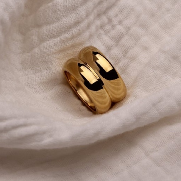 Wide ring Layered ring texture ring - Picture 6 of 6